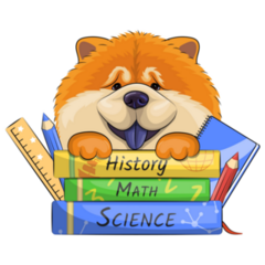 Chow Chow In School Sticker