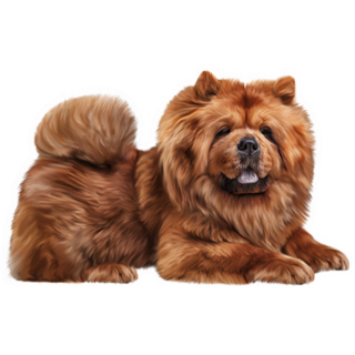 Chow Chow Laying Down Sticker