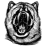Chow Chow Line Drawing Sticker