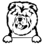 Chow Chow Paws Sticker