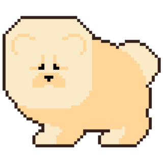 Chow Chow Pixel Sticker