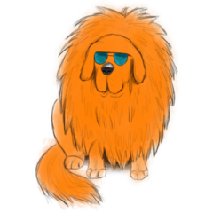 Chow Chow Sunglasses Sticker