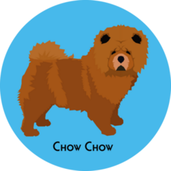 Chow Chow Title Sticker