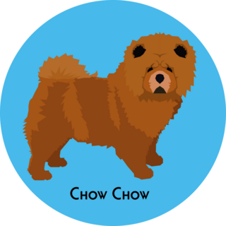 Chow Chow Title Sticker