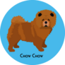 Chow Chow Title Sticker