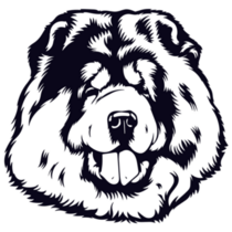 Chow Head Sketch Sticker