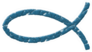 Christian Fish Icon (ichthus) In Blue Sticker