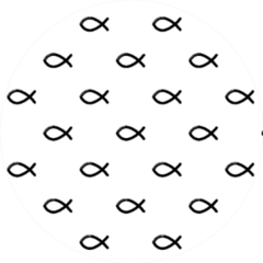 Christian Fish Symbol Pattern Sticker