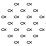 Christian Fish Symbol Pattern Sticker