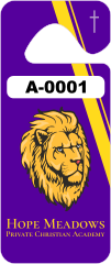 Christian Long Standard School Hang Tag Parking Permit