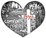 Christian Typography On Chalkboard Heart Sticker