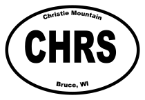 Christie Mountain Oval Sticker