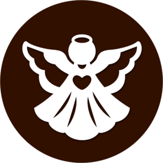 Christmas Angel Silhouette Sticker