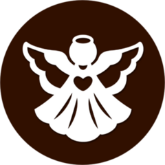 Christmas Angel Silhouette Sticker