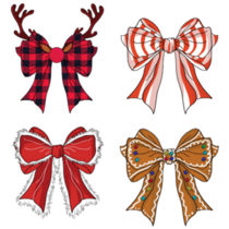 Christmas Bow Sticker Sheet