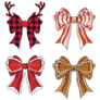 Christmas Bow Sticker Sheet