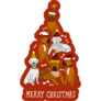 Christmas Boxer Tree Sticker