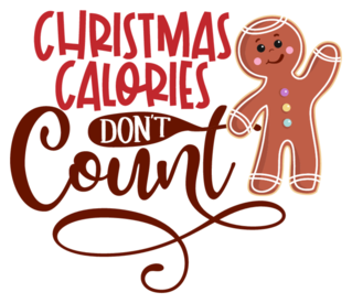 Christmas Calories Dont Count sticker