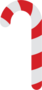 Christmas Candy Cane Sticker