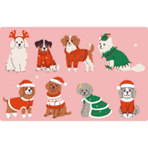 Christmas Dogs Sticker Sheet