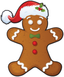 Christmas Gingerbread Man Sticker