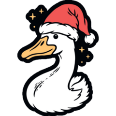 Christmas Goose Sticker