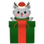 Christmas Mouse Sticker