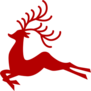 Christmas Reindeer Silhouette Sticker