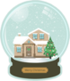 Christmas Snow Globe Sticker