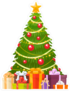 Christmas Tree And Holiday Gifts Sticker