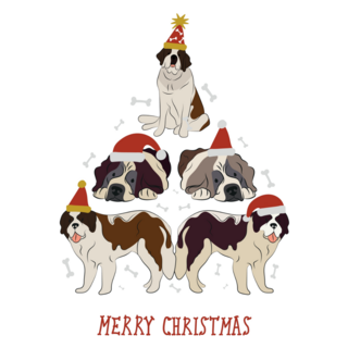 Christmas Tree Bernard Sticker