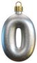 Christmas Tree Decoration Font Number Zero Sticker