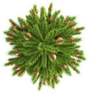 Christmas Tree With Christmas Balls Sticker