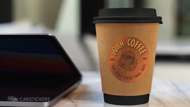 Chrome Metallic Sticker With Auto Logo