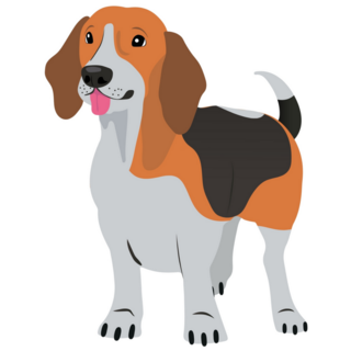 Chubby Beagle Sticker