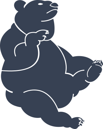 Chubby Bear Outline Sticker