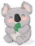 Chubby Koala Sticker
