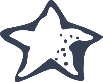 Chubby Starfish Sticker