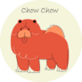 Chunky Chow Chow Sticker