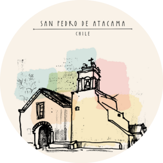 Church Of San Pedro, San Pedro De Atacama, Chile Sticker