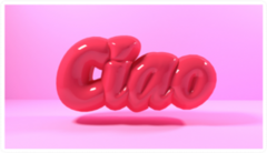 Ciao Balloon Sticker