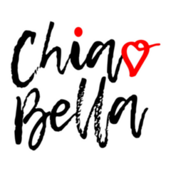Ciao Bella - Hello, Beautiful Italian Text Heart Sticker