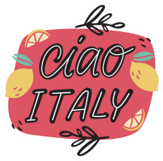 Ciao Italy With Lemons Sticker