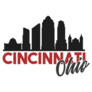 Cincinnati Ohio City Skyline Lettering Sticker