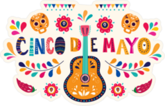 Cinco De Mayo Mexican Holiday Sticker