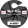 Circle Aperture School Hang Tag Parking Permit