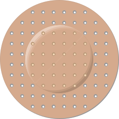 Circle Band Aid Bandage Sticker