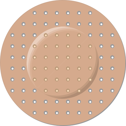 Circle Band Aid Bandage Sticker