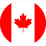 Circle Canada Flag Sticker