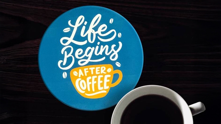 Circle Coaster Coffee